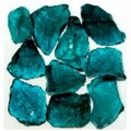 Calle Recycled Chunky Glass Teal - Medium - 0.5-1 in. - 3 lbs CA2757890